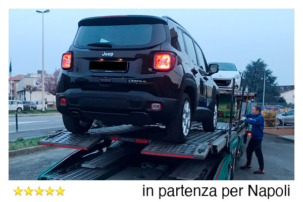 in partenza per Napoli